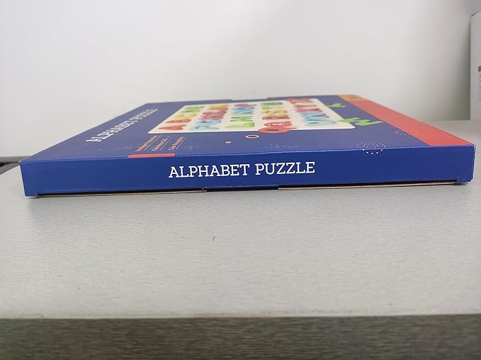 Coogam Wooden Alphabet Puzzle – ABC Letters Sorting Board Blocks Montessori Matching Game Jigsaw Educational Early Learning Toy Gift for Preschool Year Old Kids