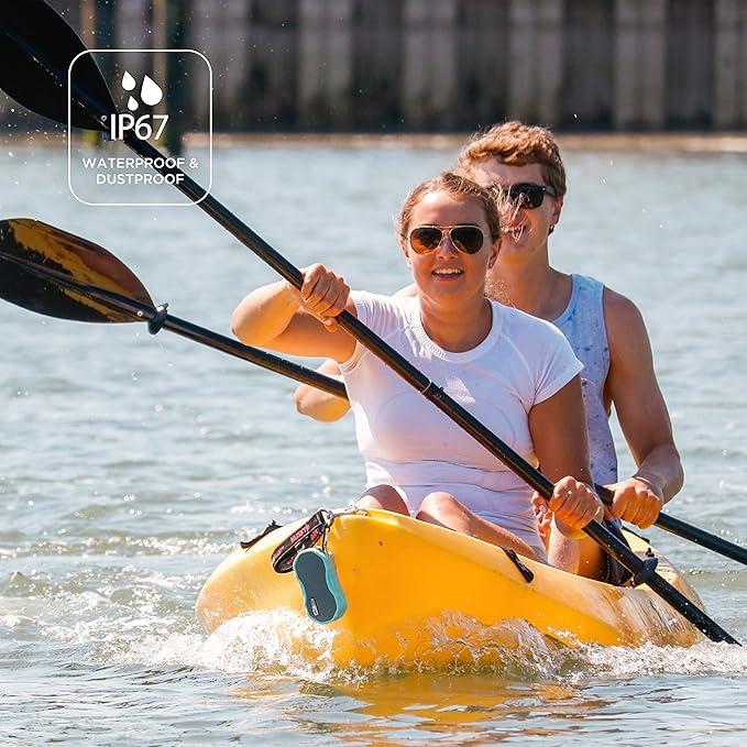 Altec Lansing Baby Boom XL - Waterproof Bluetooth Speaker, Wireless & Portable Speaker for Travel & Outdoor Use, Deep Bass & Loud Sound, 1 Pack, Blue