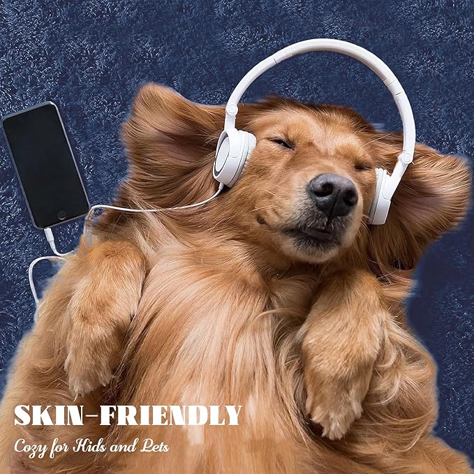 4x6 Area Rug for Living Room: Fluffy Shag Soft Washable Rugs Fuzzy Plush Indoor Carpet for Bedroom Nursery Playroom Dorm Kids Girls Boys Room (Navy Blue, 4'x6')