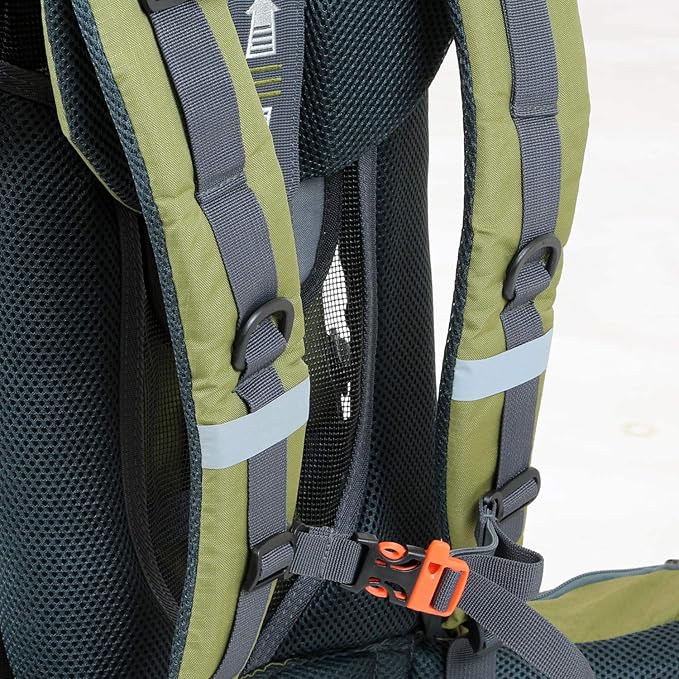 ClevrPlus Canyonero Camping Baby Backpack Hiking Kid Toddler Child Carrier with Stand and Sun Shade Visor, Army Green