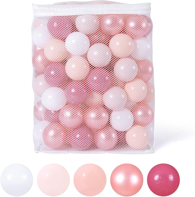 GOGOSO Ball Pits Balls for Toddlers Pack of 50 100 200 Plastics Shape Ball Non-Phthalate Non-BPA Non-Toxic 2.2-Inch Crush Proof Play Balls