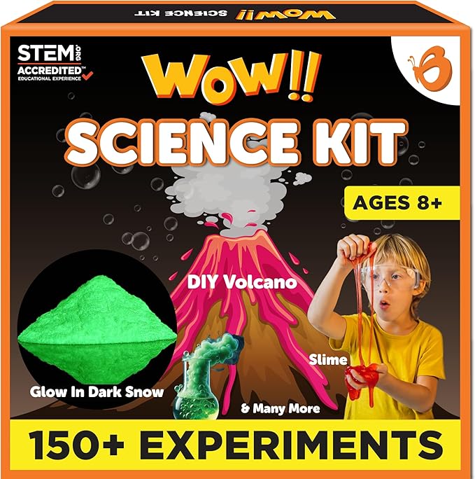 Butterfly EduFields 150+ Science Kits For Kids Age 8-9-10-11-12-13-14 | S.T.E.M Project for Boys & Girls |Science Experiments For kids 9-12 | Volcano Science Kit |Chemistry Set and Great Gift for Kids