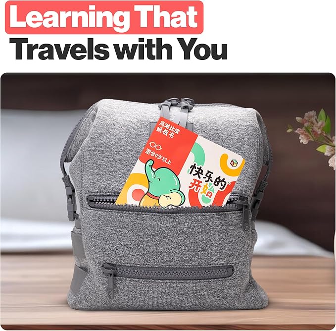 Happy Start Award-Winning High Contrast Board Book - Newborn Black & White Baby Cards, Easy to Clean, Hospital Approved, Stands on Its Own, Tummy Time Toy, Ages 0+ (Chinese)