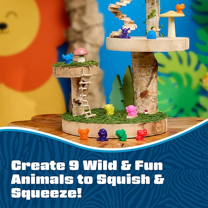 Elmer's Squishies Minis Make Your Own Squishies Kit, Creates 9 Characters, DIY Activity - Perfect for Stress Relief and Sensory Play