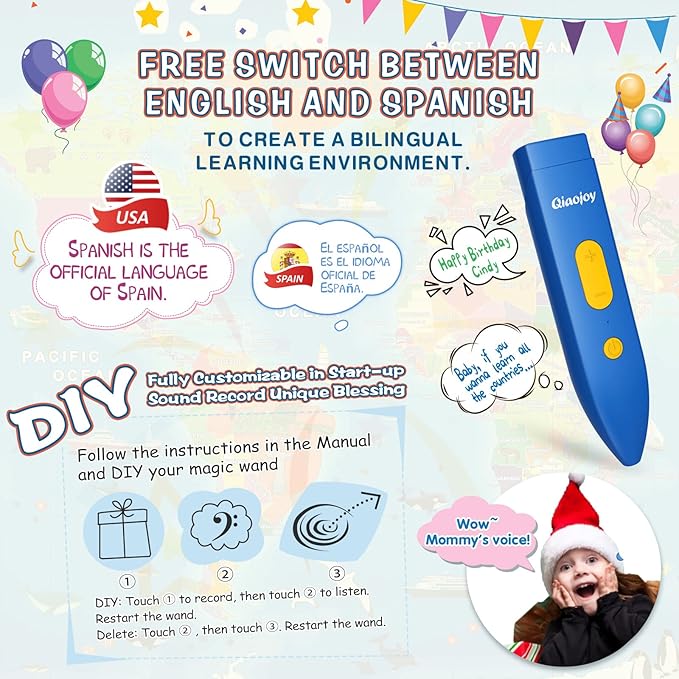 Bilingual Interactive for Kids Talking Dinosaur Space Poster for Kids Learning and Educational Toys,Talking Educational Dinosaur Toy for Ages 3 to 12 Years Old,Space Theme Wall Decor for Preschool