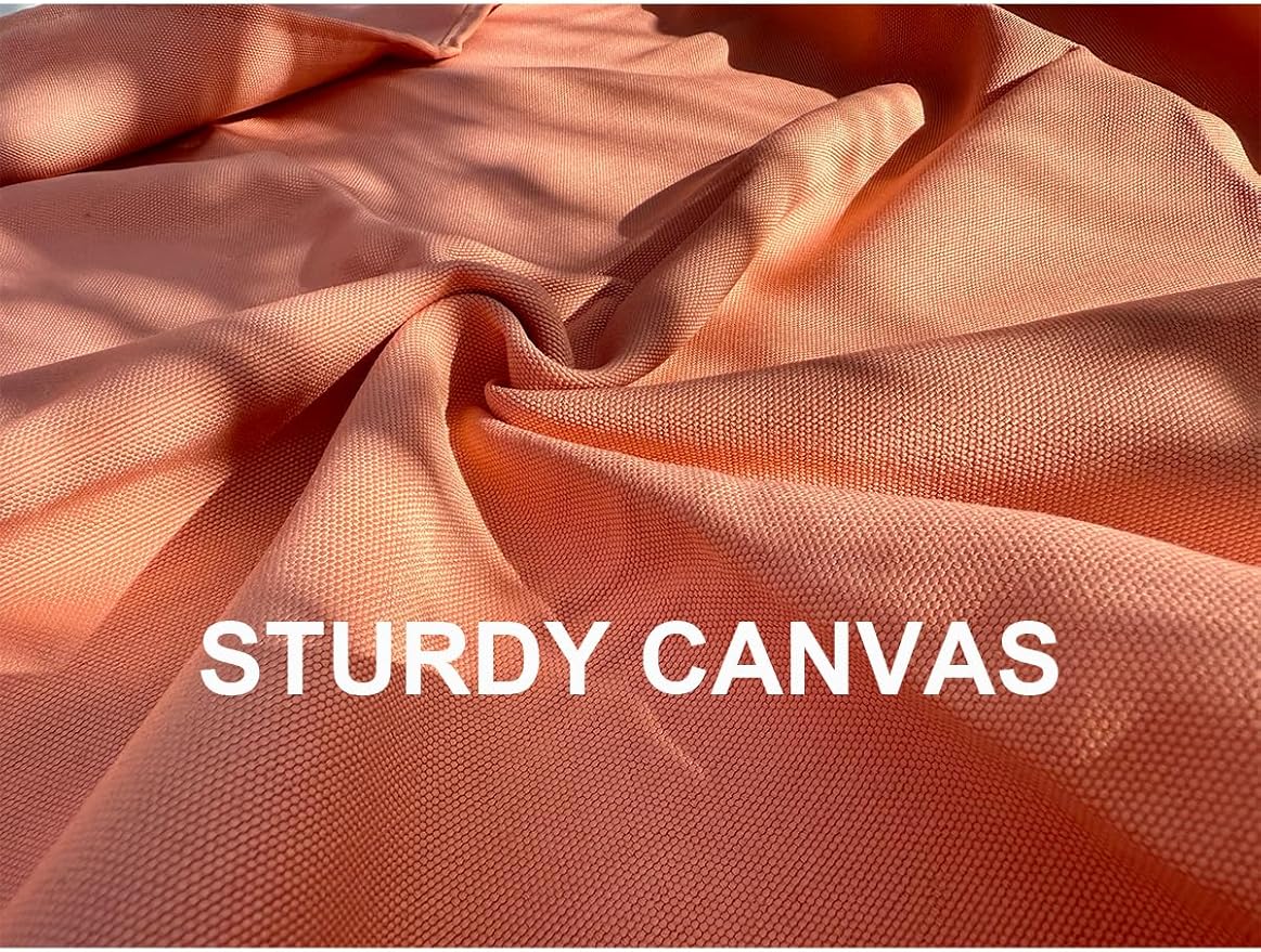 4’9” x 6’3” White Lightweight Water-Resistant Canvas Mat – Picnic, Outdoor, Beach, Park, Camping, Toy Mat