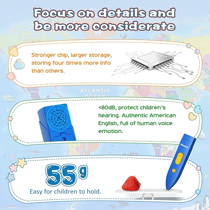 Bilingual Interactive for Kids Talking Dinosaur Space Poster for Kids Learning and Educational Toys,Talking Educational Dinosaur Toy for Ages 3 to 12 Years Old,Space Theme Wall Decor for Preschool