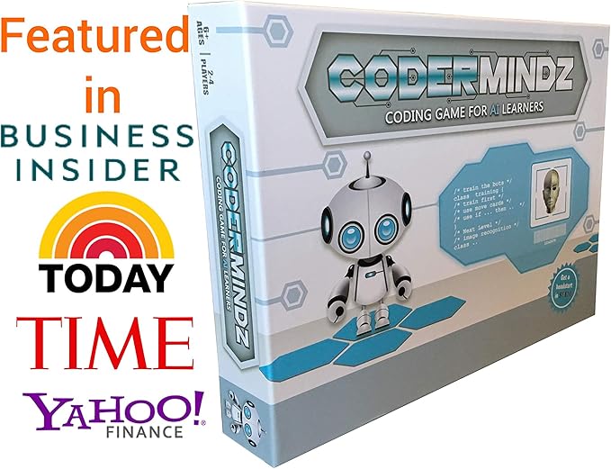 Game for AI Learners! NBC Featured: First Ever Board Game for Boys and Girls Age 6+. Teaches Artificial Intelligence and Computer Programming Through Fun Robot and Neural Adventure!