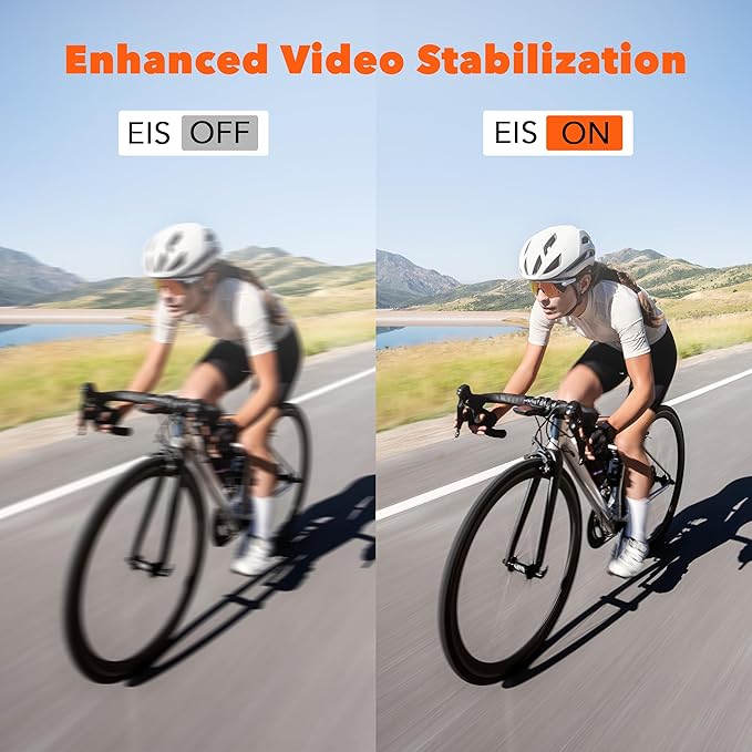 Eagle i15 ProMax Real 4k30FPS 20MP WiFi Action Camera Touch Screen EIS Stabilization Dual Screens Underwater Waterproof Sports Camera, 2 Batteries, Dock, External Microphone, Accessories Kit