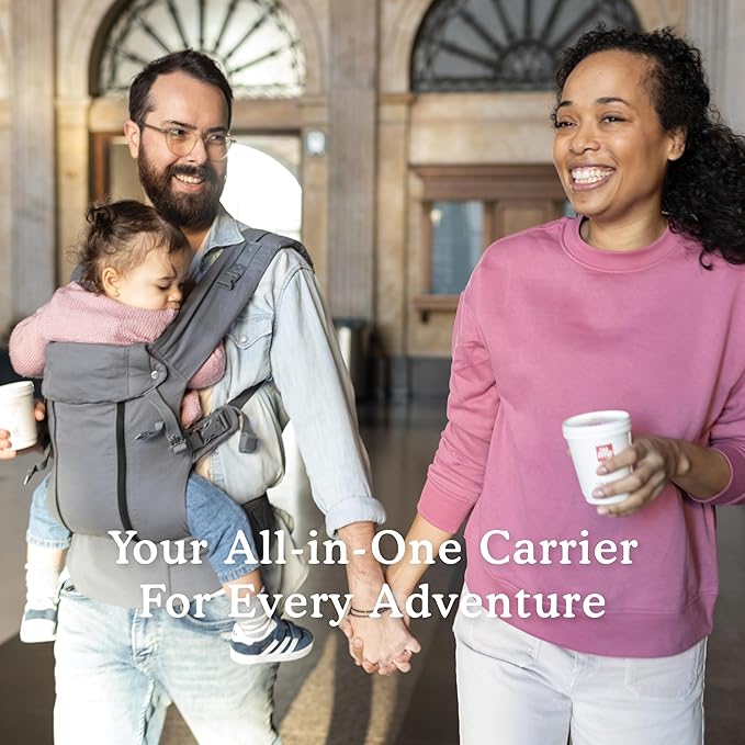 Beco 8 Hybrid Baby Carrier from Newborn to Toddler (7-45lbs) - All in One Mesh Front and Hip Carrier Backpack with Adjustable Seat - Cooling, Ergonomic and Comfortable - Dark Grey