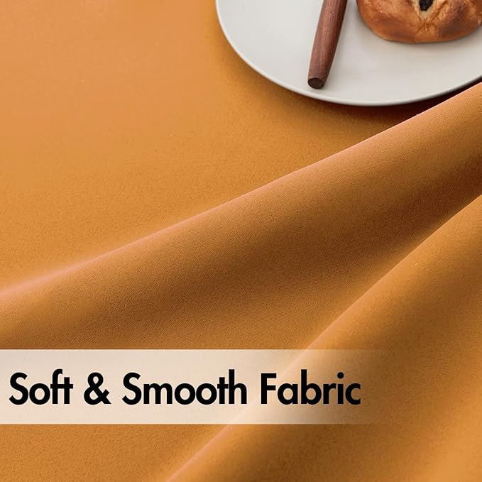 ANRODUO Back Tab Blackout Curtains for Bedroom Living Room, Rod Pocket Pinch Pleated Thermal Insulated Room Darkening Curtains 54 Inches Long 2 Panels, Mustard Yellow, 42 x 54 Inch