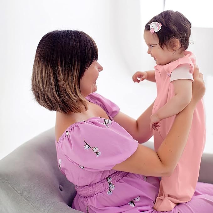 Baby Sleep Sack 1.0 TOG, Organic Cotton Baby Wearable Blanket with Two-Way Zipper, Swaddle Transition Baby Sleeping Bag, All-Season Sleep Sack for Newborn Infant Toddler Boy Girl, 2-Pack, 6-12 Month