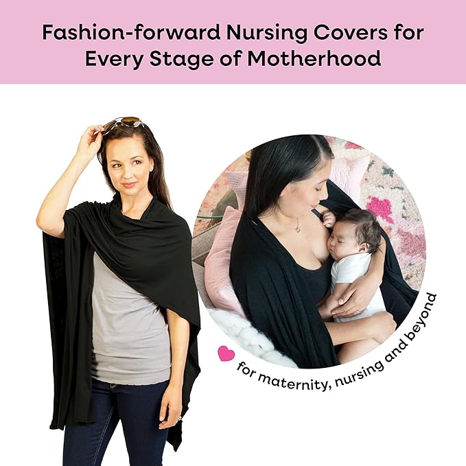 Bamboobies Breastfeeding Shawl - Nursing Cover for Breastfeeding - Ultra-soft