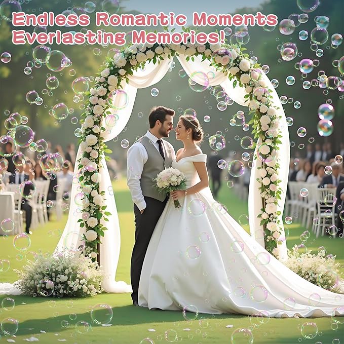 Bubble Gun, 69 Holes Bubble Machine Bubbles Kids Toys for Boys Girls Age 3 4 5 6 7 8 9 10 11 12 Year Old, Summer Outdoor Toy Birthday Wedding Party Halloween Favors