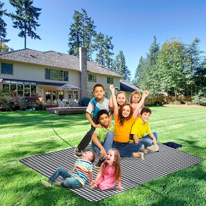 Beach Blanket Extra Large Picnic Mat Sand Free Waterproof Camping Blanket Easy Fold Carry Portable Travel Blanket Play Mat for Outdoor Indoor Hiking Festival BBQ Park Grass Lawn