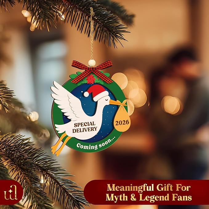 Coming Soon Baby Announcement 2026 - Pregnancy Announcement Ornament, Expecting Parents To Be Unique Gifts For Family Husband, Expecting Baby Ornament 2026, Christmas Pregnant Ornaments 2025