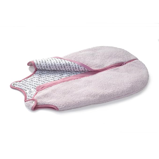 baby deedee Sleep Nest Teddy Baby Sleeping Bag, Pink, Large (18-36 Months)