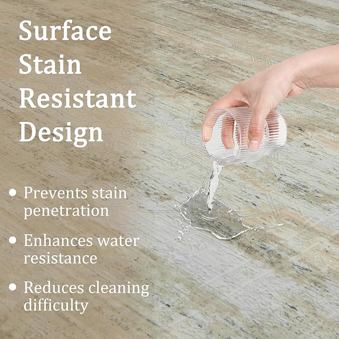 5x7 Area Rug Living Room Rugs - Washable Rug Large Modern Abstract Soft Thin Carpets Indoor Floor No Slip Vintage Carpet for Bedroom Under Dining Table Nursery Home Office Decor Brown