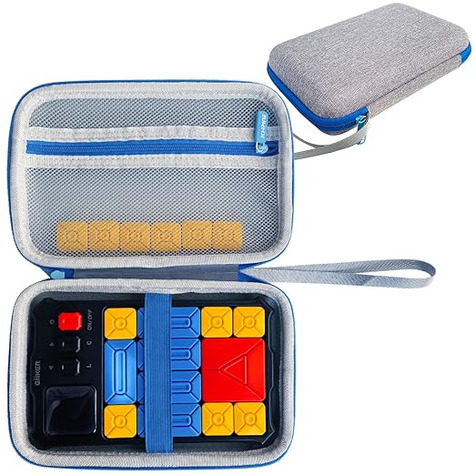 JCHPINE Hard Carrying Case for GiiKER Super Slide Brain Games, Protective Storage Holder for GiiKER Brain Teaser Puzzles Interactive Handheld Game Console Accessories (Blue Case Only)