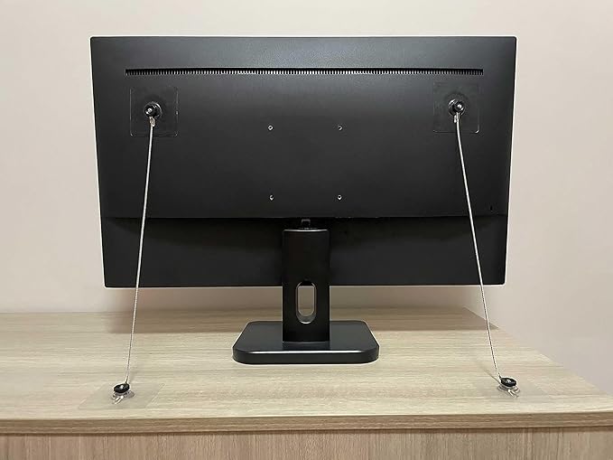 14 inches Stainless Steel Furniture Straps for Baby Proofing, No-Drill Furniture Anchors Earthquake Straps, Prevent Falling and Anti Tip TV Safety Straps, 6 Pcs