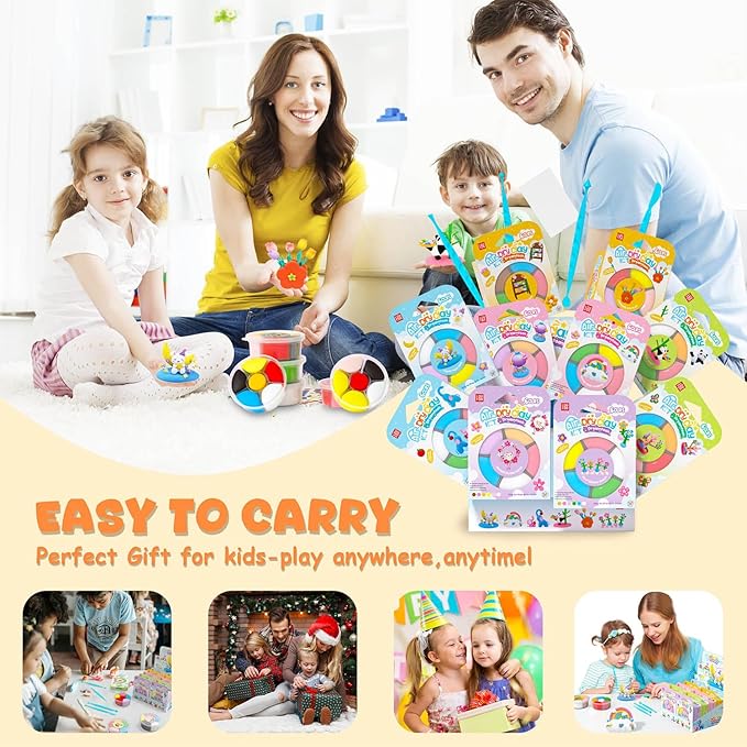 Air Dry Clay Kit - Modeling Clay for Kids 10 Boxes mit Sculpting Tools und Tutorials, Ultra Light & Soft, Safe & Non-Toxic, DIY Model Magic Clay,Creative Crafts Toys Gifts for Girls Boys 3+ Years Old