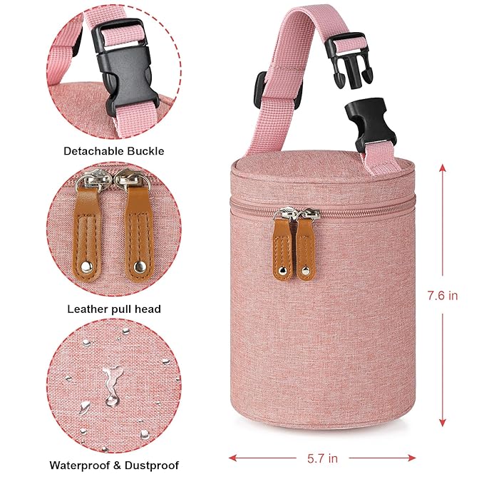 Accmor Breastmilk Cooler Bag, Insulated Baby Bottle Cooler Tote Bags for Nursing Mom Daycare