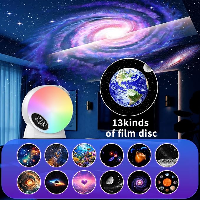 Galaxy Projector, Planetarium Star Projector Night Light with Timer and Remote for Bedroom,13 in 1 Night Light for Kids,for Teens,Christmas,Space for Kids Adults Bedroom Decor Birthday Gifts