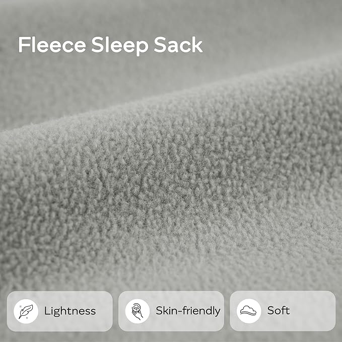 JELLYMONI Fleece Baby Sleep Sack 18-24 Months, 2 Pack 1.5 TOG Baby Wearable Blanket Winter Infant Sleeping sack with 2-Way Zipper, Warm Toddler Sleep Sack