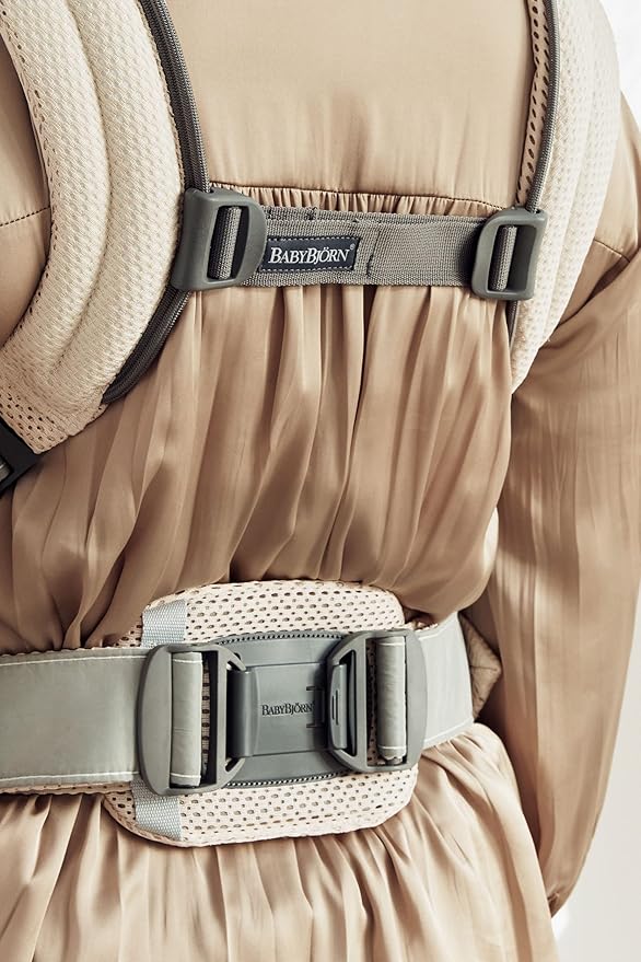 BabyBjörn Baby Carrier Harmony, Cream, 3D Mesh, 3-in-1 Ergonomic Baby Carrier; Newborn, Facing-in, Outward-Facing, and Back Carrying Positions Supported (7-40 lbs), Newborn to Toddler