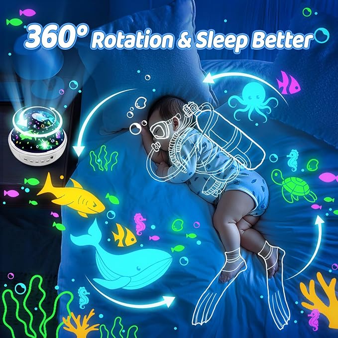 COOLNIGHT Star Projector for Kids, 93 Lighting+3 Films Star Lights for Room, Remote+Dimmable+360° Slient Light Projector for Bedroom, Fun Gifts for 1-4-6-14 Year Old Girl, Cool Toy for Boy (White)