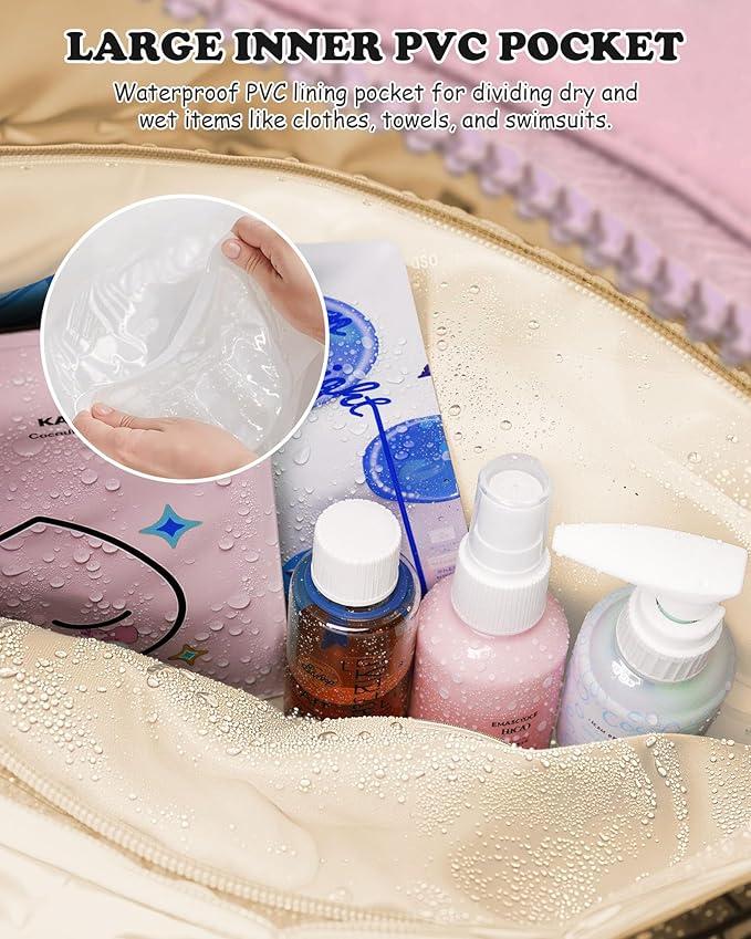 Birthday Gifts for Women Duffle Bag for Travel, Weekender Bags for Women，Initial Overnight Bag with Wet Pocket，Lightweight Travel Bags Personalized Gym Tote with Makeup Pouch