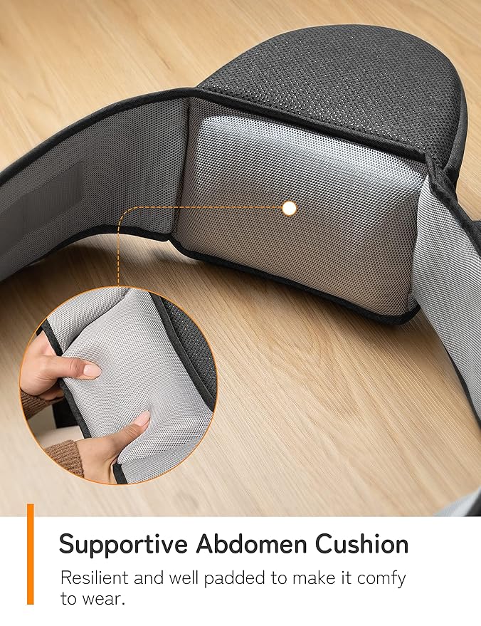 besrey Baby Carrier Hip Seat for Dad, Front Summer Infant Carrier Newborn to Toddler, Plus Men Backpack Holder, Harness for Carrying Infant, Hip Seat with Strap