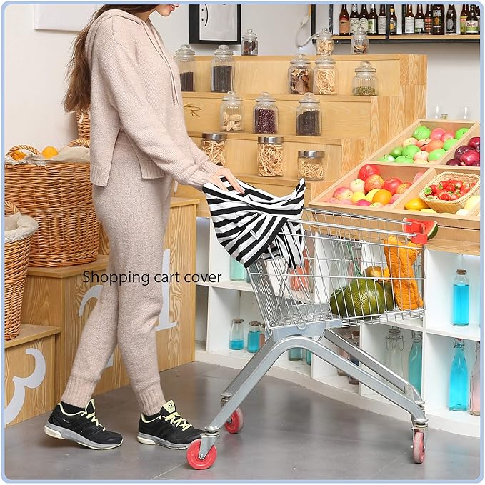 Car Seat Covers High Stretchy- Carseat Canopy for Babies, Multi- use Breastfeeding Covers, Baby Shower Gifts for Boys and Girls